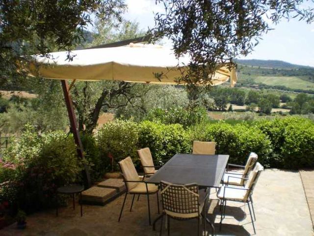 Outdoor dining under the canopy
