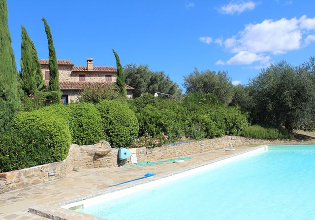 Pool and house